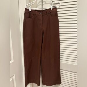 Lululemon city sleek 5 pocket Brown Wide-Leg Pants